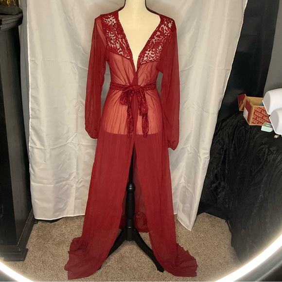 💸 Red Long kimono - Picture 1 of 13